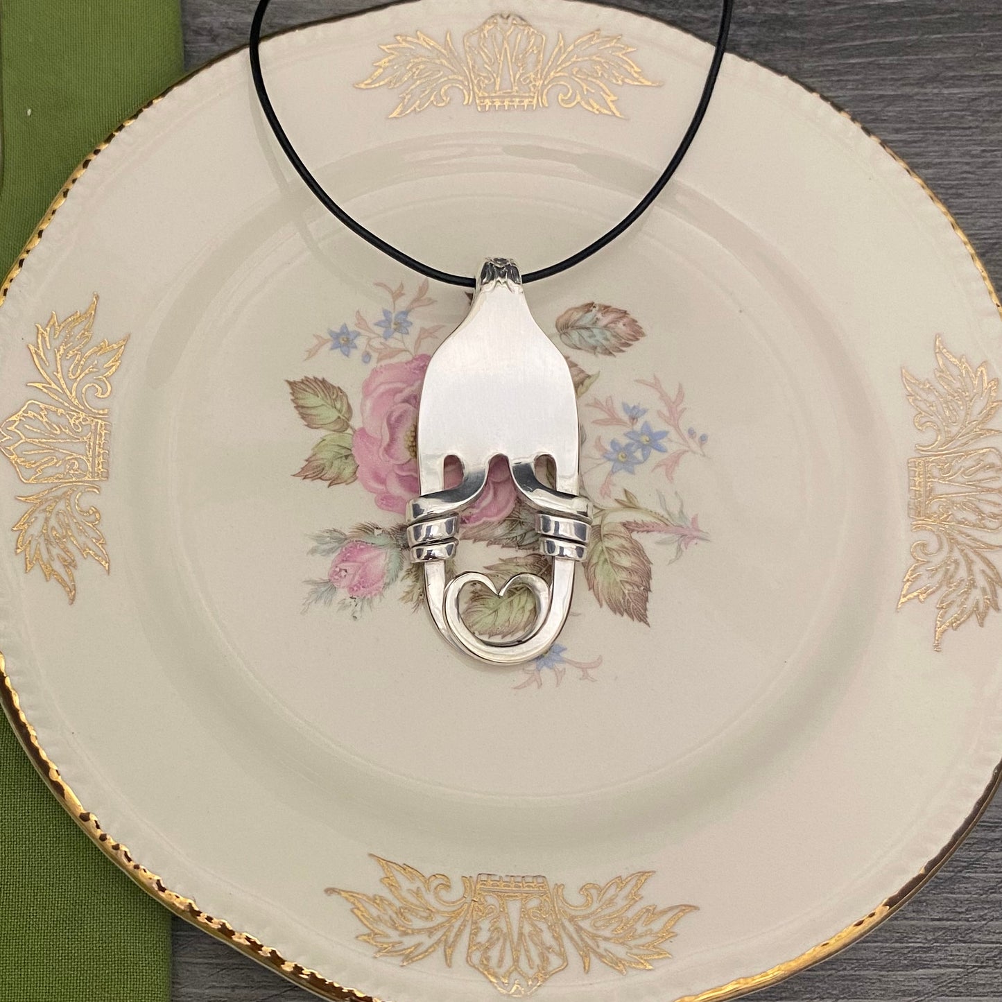 Heart Fork Necklace 'Adoration'