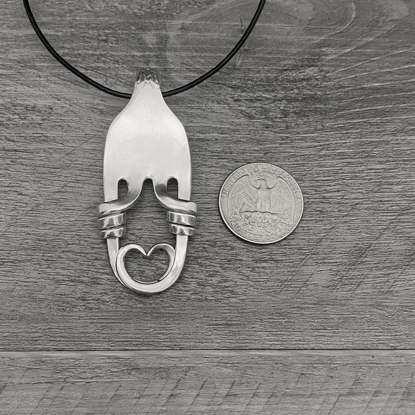 Heart Fork Necklace 'Adoration'