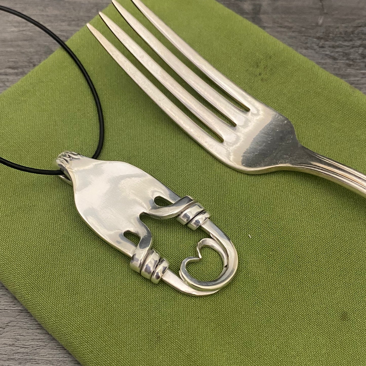 Heart Fork Necklace 'Adoration'