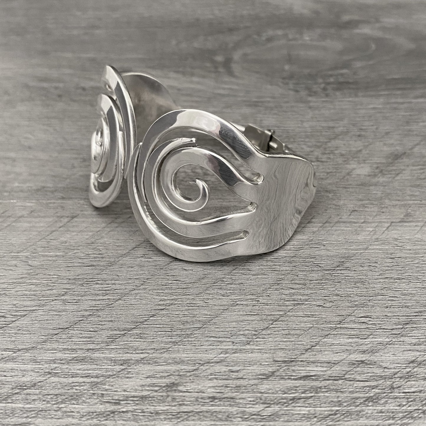 Spiral 2 Double Fork Bracelet