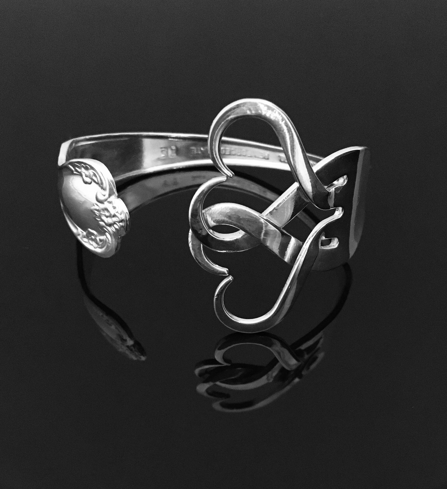 Intertwing Hearts 2 Fork Bracelet