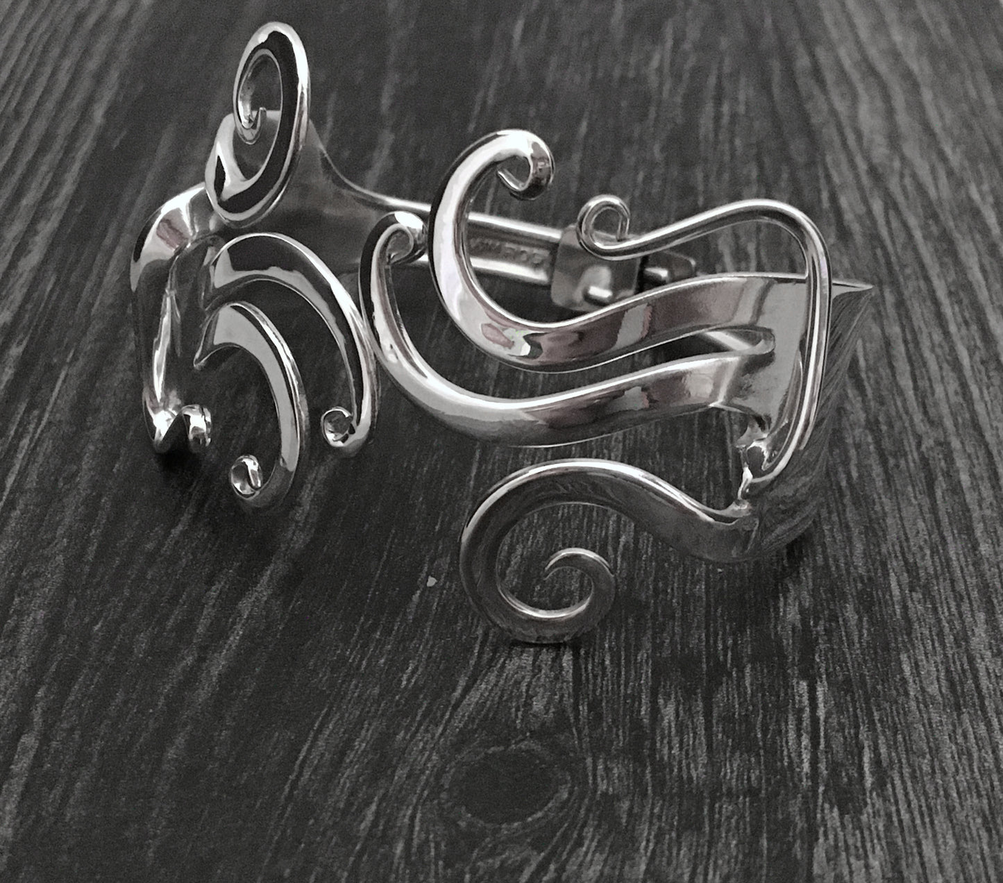 Abstract 1 Double Fork Bracelet