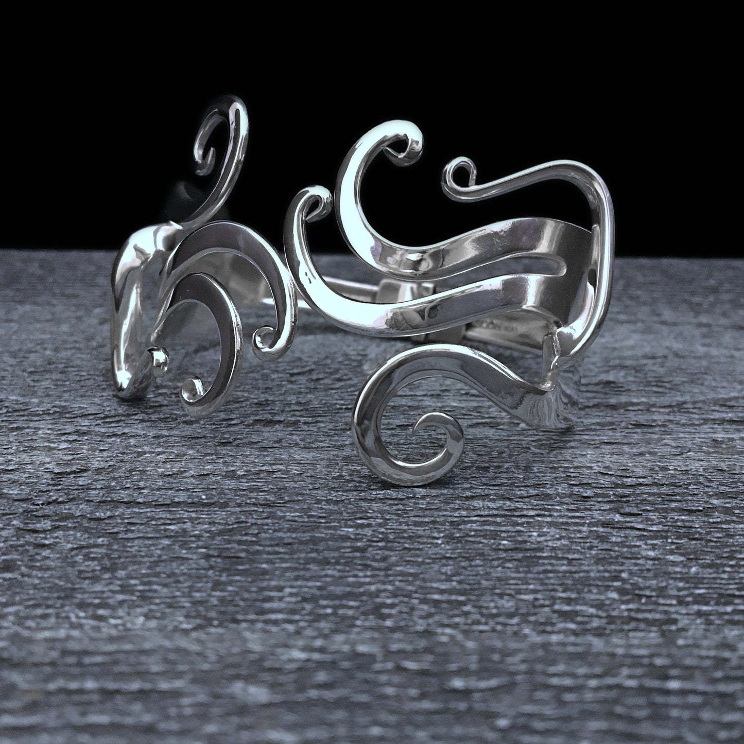 Abstract 1 Double Fork Bracelet
