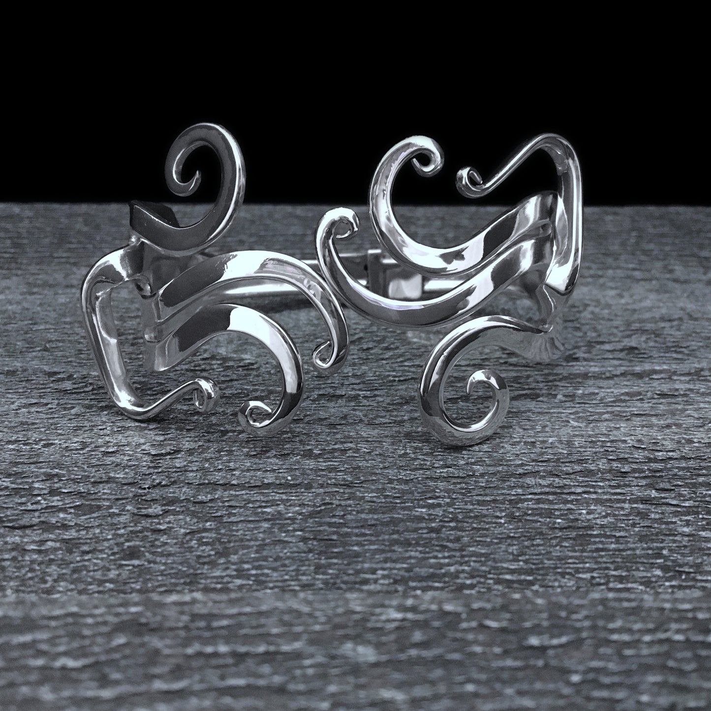 Abstract 1 Double Fork Bracelet