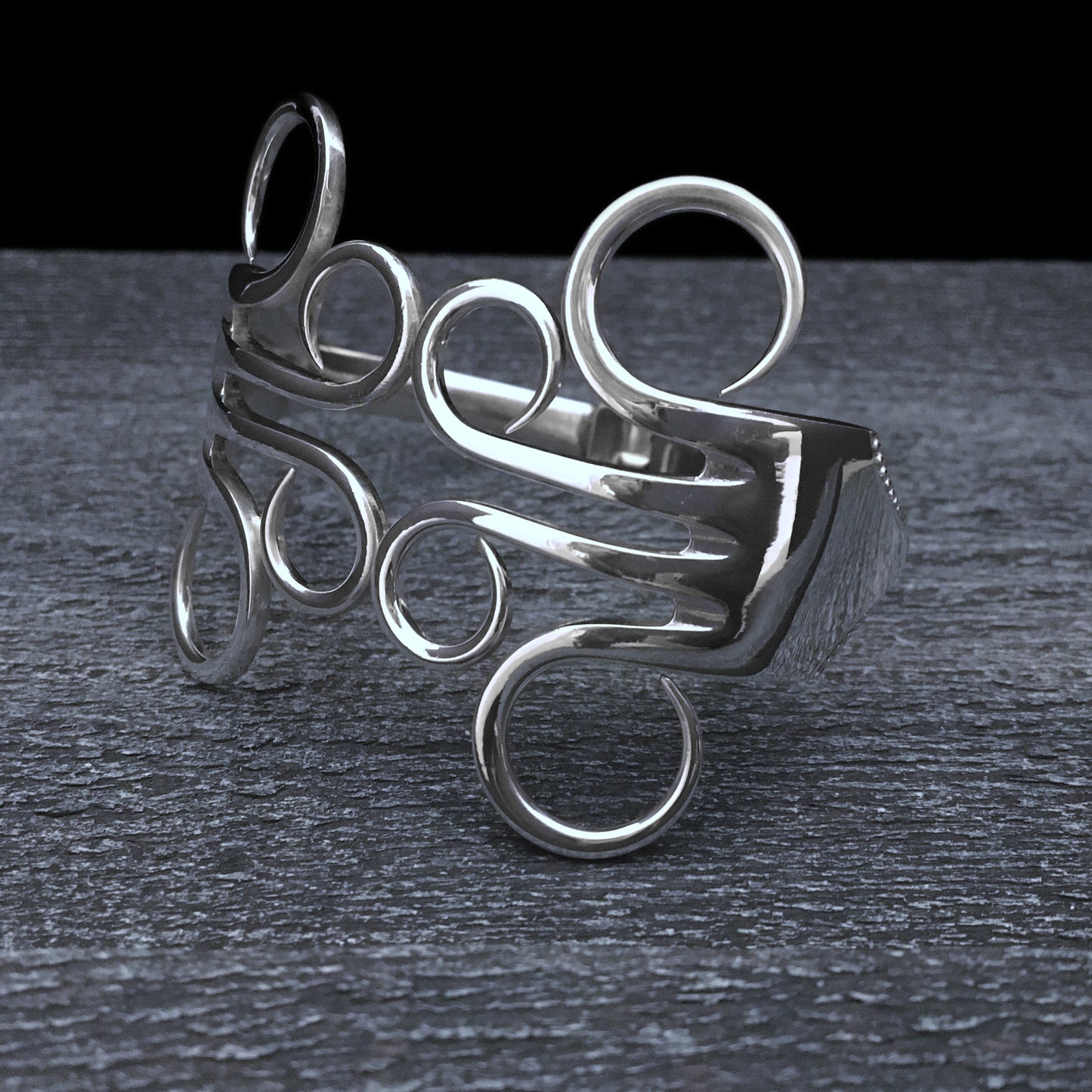 Circles 3 Double Fork Bracelet