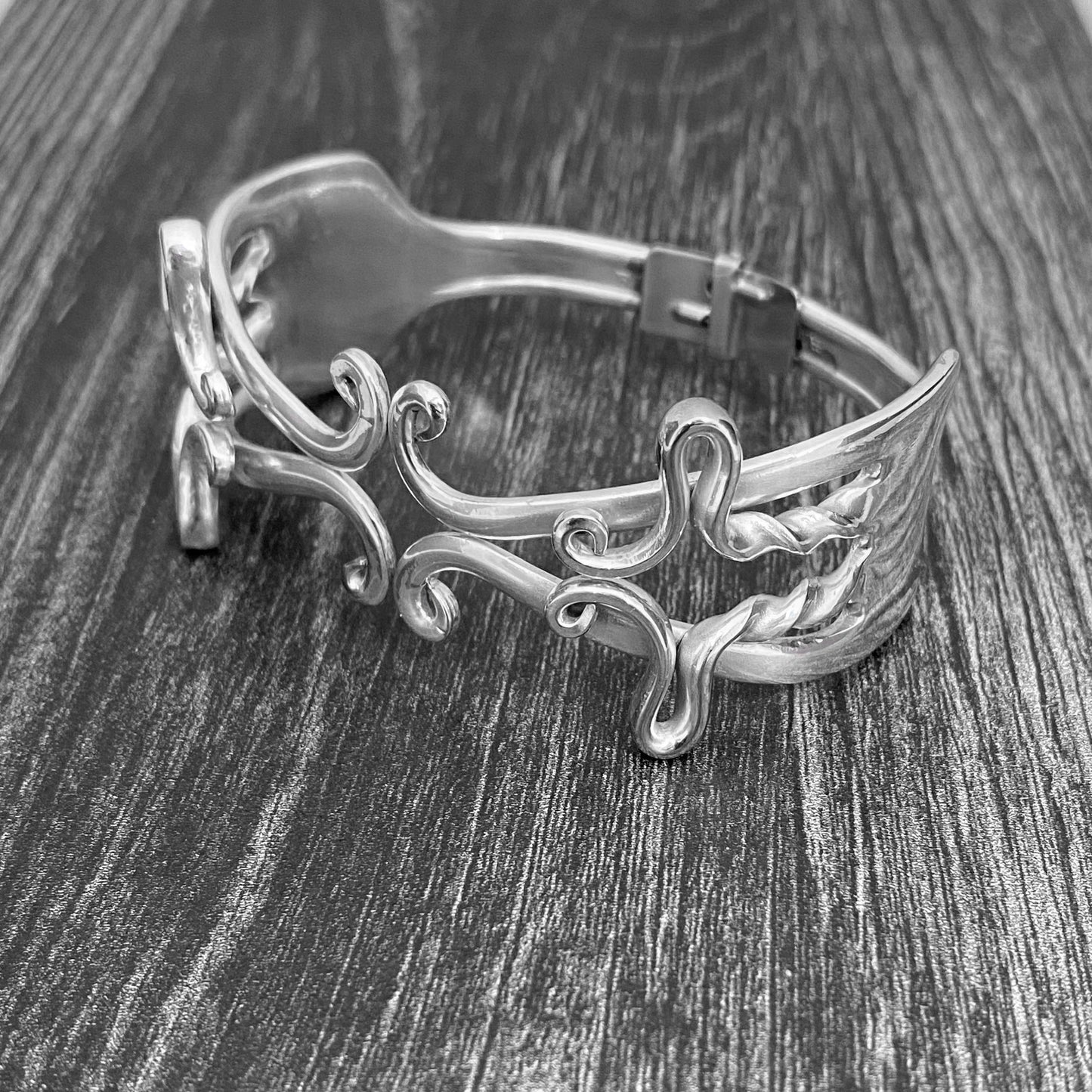 'Reflections' Double Fork Bracelet