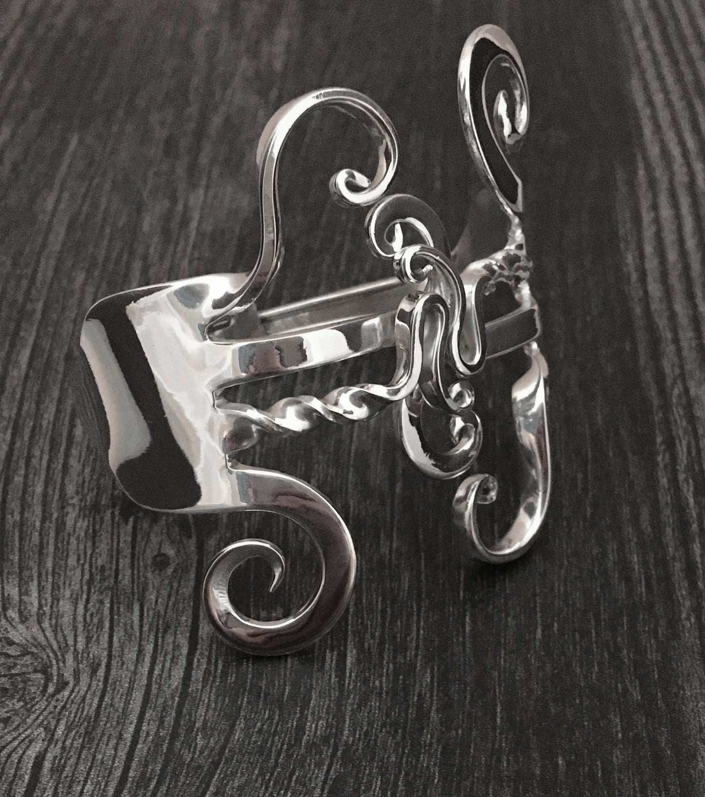 Twisted Double Fork Bracelet