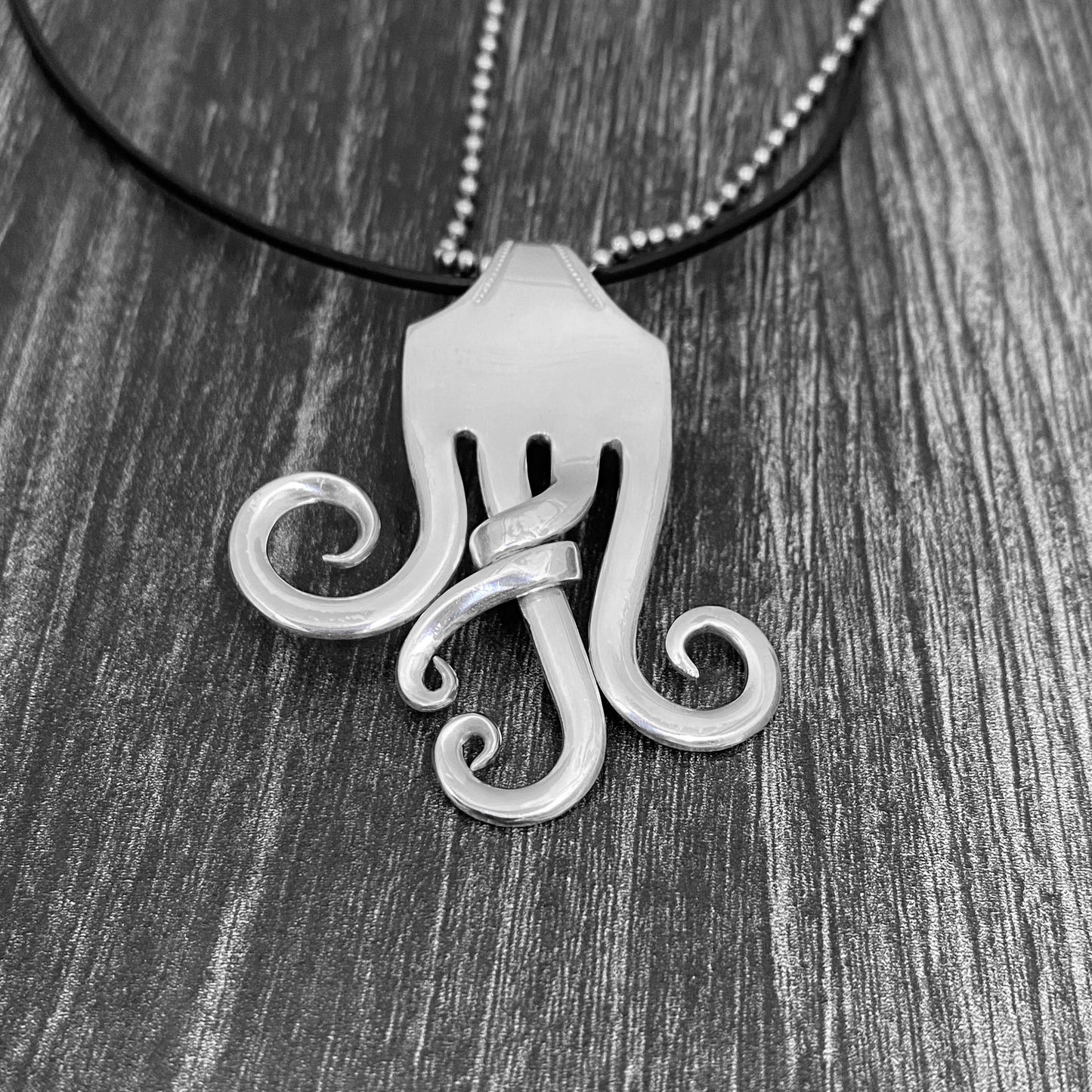 Lyric Fork Necklace