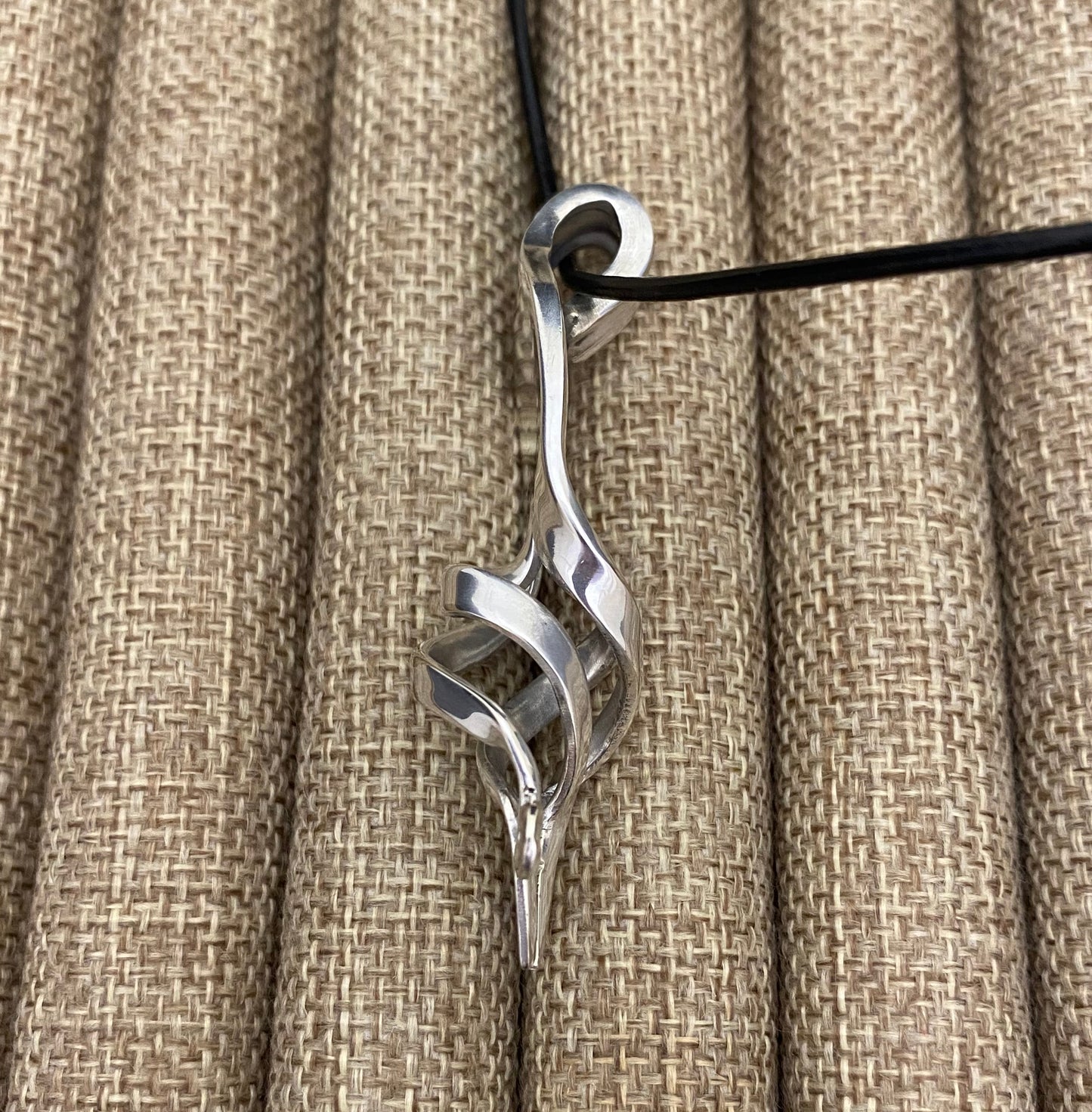 Premium Fork Necklace in Basket Twist Design
