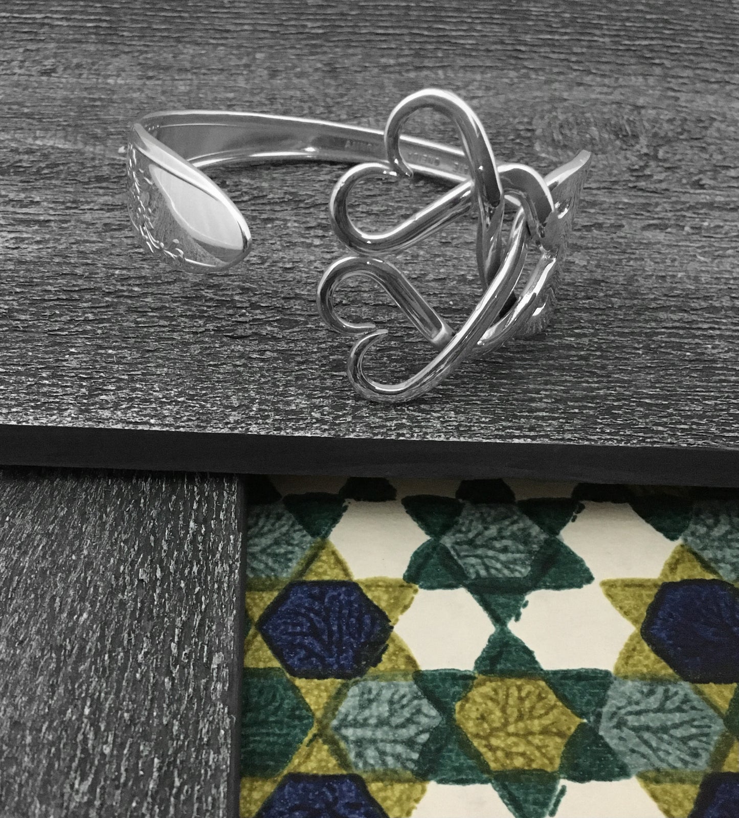 Weaving Hearts Fork Bracelet