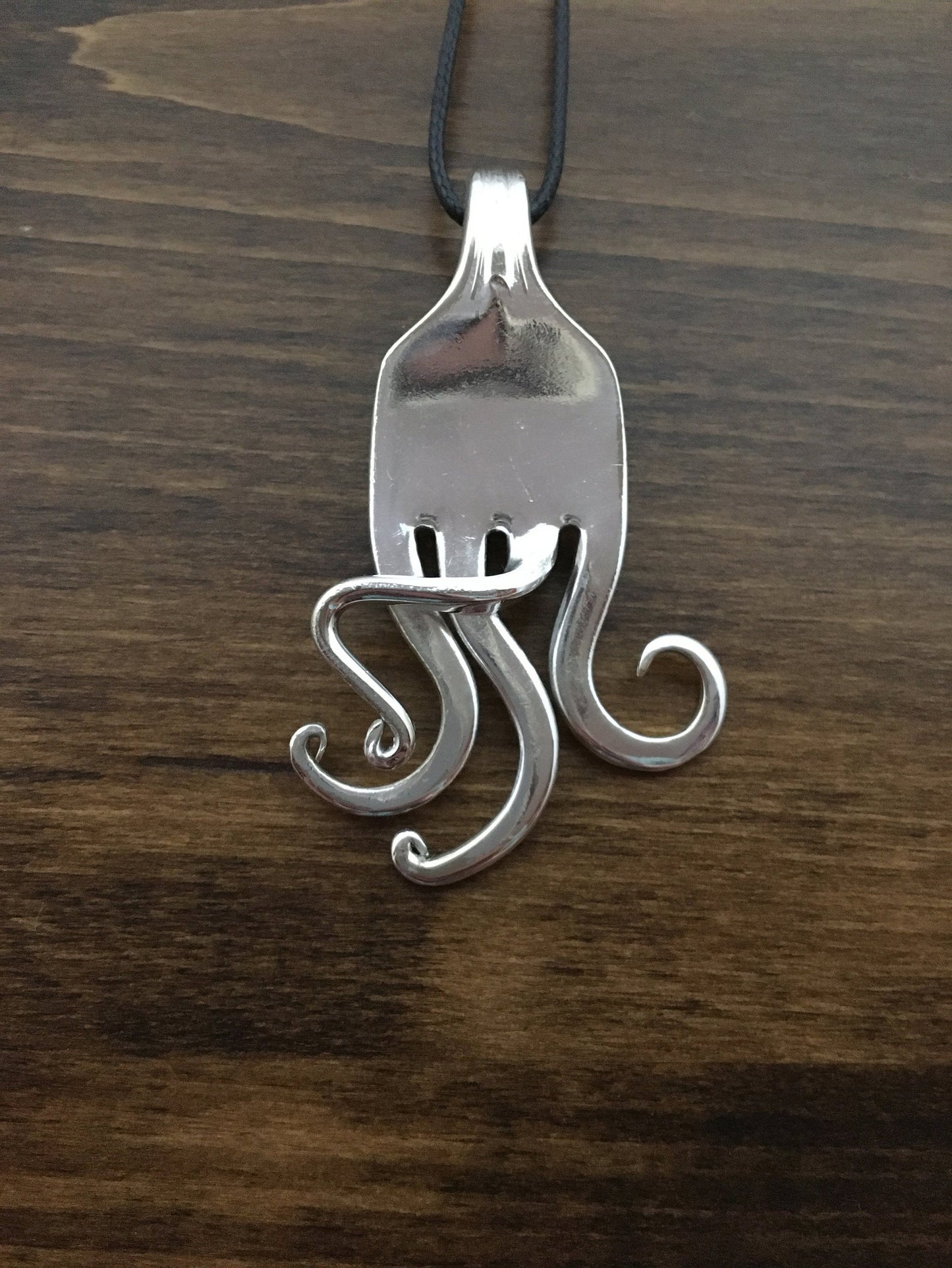 Abstract Fork Necklace