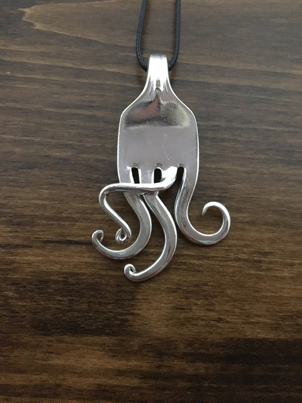Abstract Fork Necklace