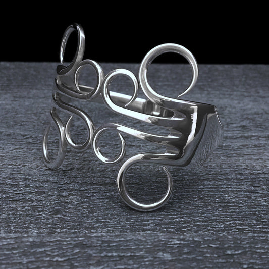 Circles 3 Double Fork Bracelet