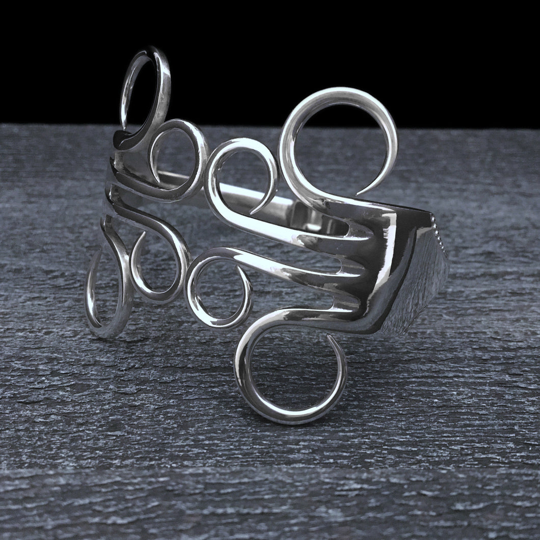 Circles 3 Double Fork Bracelet