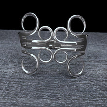 Load image into Gallery viewer, Circles 3 Double Fork Bracelet

