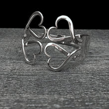 Load image into Gallery viewer, Double Heart Double Fork Bracelet
