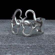 Load image into Gallery viewer, Intertwining Hearts 2 Double Fork Bracelet
